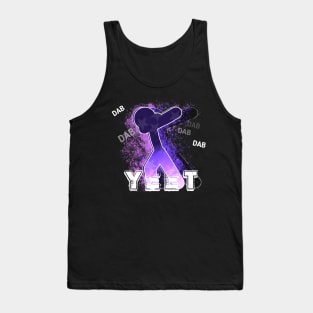 Yeet Dab Graphic Humor Saying - Dabbing Yeet Meme - Funny Humor Graphic Gift Saying  - Purple Tank Top